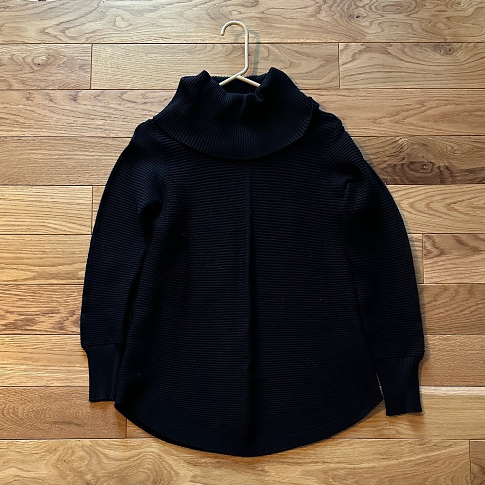 Cyrus Classic Black Cowl Neck Sweater